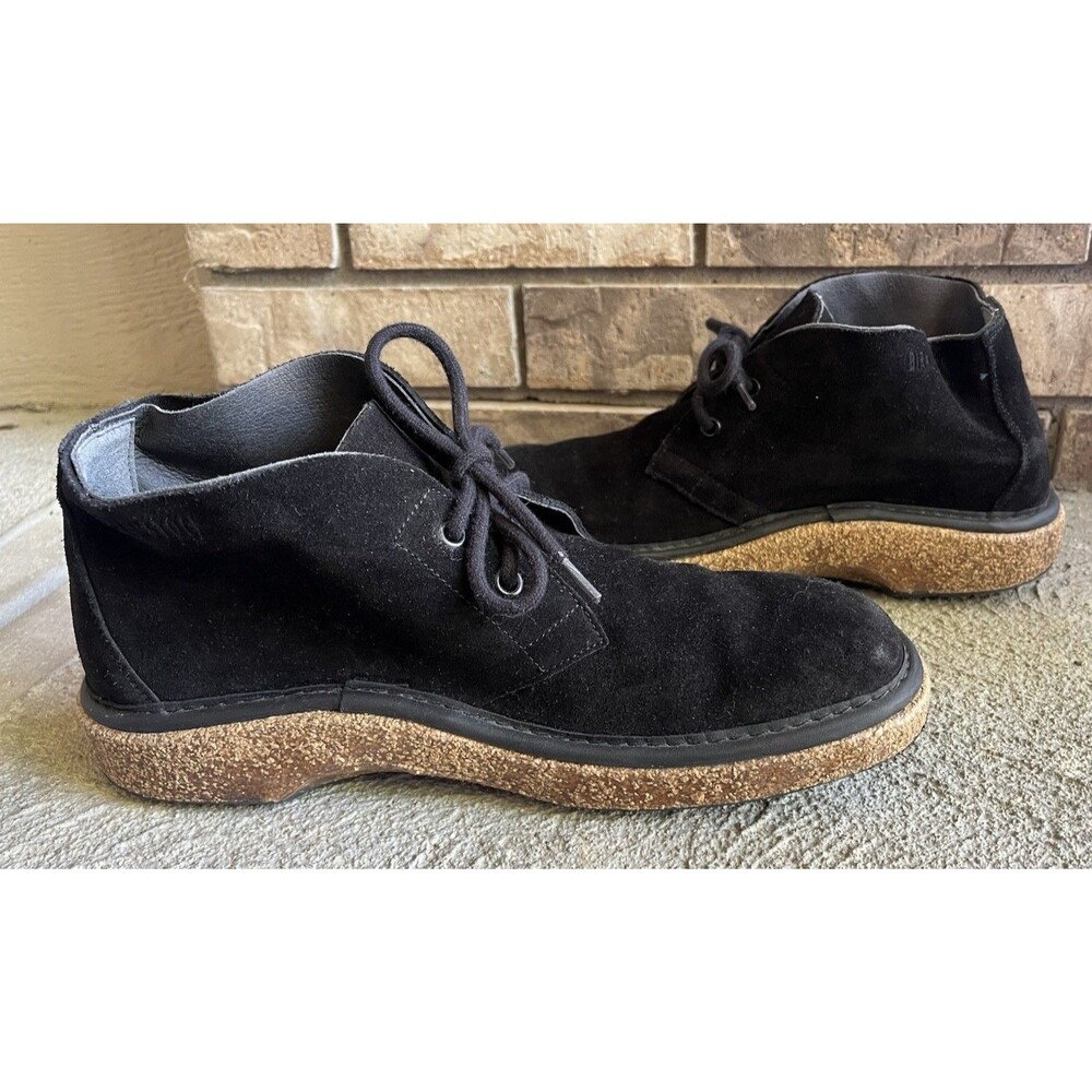 Birkenstock Milton Unisex 42 Narrow Men's 9 Women's 11 Suede Chukka Boots Black - Picture 7 of 12